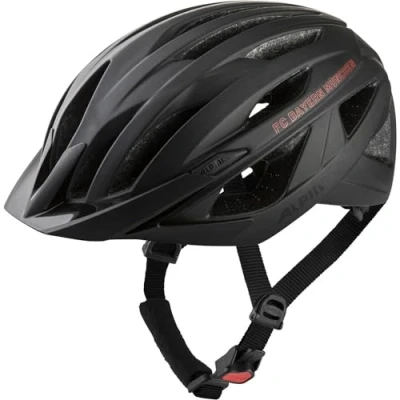 Abbildung von Alpina Unisex Erwachsene Parana FCB Leichter, Individuell Anpassbarer Fahrradhelm Mit Fliegennetz, FC Bayern Black matt, 51 56 cm