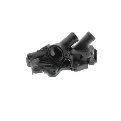 Abbildung von TOPRAN 638 758 Thermostatgehäuse mit Dichtungen ohne Thermostat AUDI: A3 Sportback, VOLKSWAGEN: Golf 7, 7 Variant, SEAT: Ateca kfzteile, mister