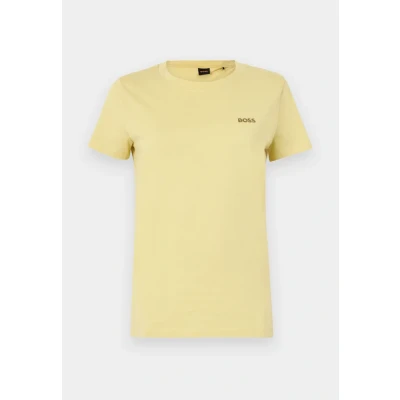 Abbildung von BOSS Esogo Tshirt basic, Damen, Größe: Small, Bright yellow