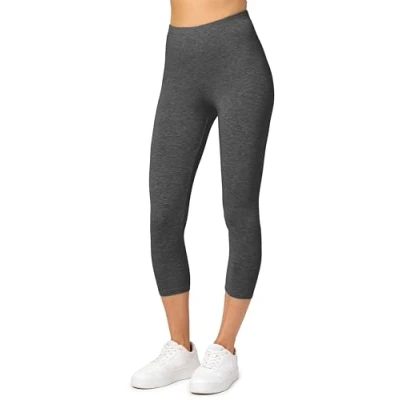 Abbildung von Merry Style Damen Leggings 3/4 Capri aus Viskose MS10 144 (Dunkelmelange, M)