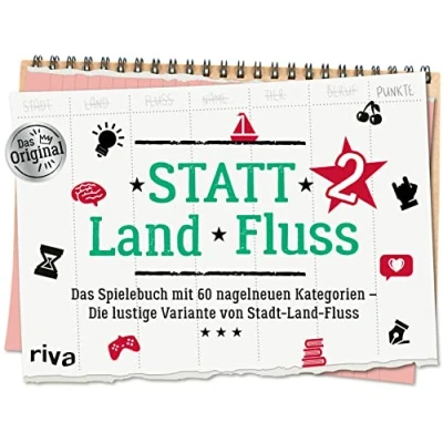 Abbildung von Statt Land Fluss 2: Das Spielebuch mit 60 nagelneuen Kategorien Die lustige Variante von Stadt Fluss. Der Klassiker für Erwachsene. Ob Zuhause, unterwegs, Party, Spieleabend