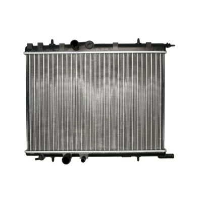 Abbildung von THERMOTEC D7P008TT Kühler, Motorkühlung 544 380 23 Schaltgetriebe Kühlrippen mechanisch gefügt PEUGEOT: 206 Hatchback, 206+ 307 CC