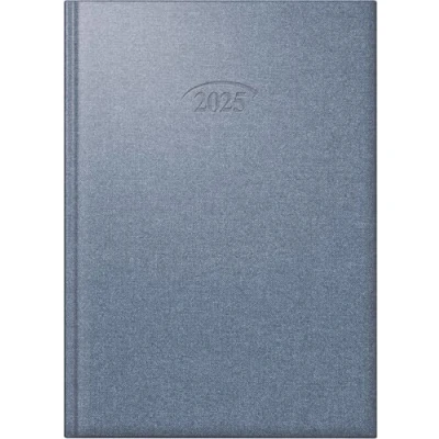 Abbildung von BRUNNEN Buchkalender Modell 765 (2025), 1 Seite = Tag, A5, 448 Seiten, Bucheinbandstoff Metallico, cosmosblau