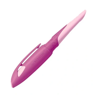 Abbildung von STABILO Schulfüller ergonomisch für Rechtshänder mit Anfänger Feder A EASYbirdy 3D DreamWorld Special Edition in pink inkl. Patrone