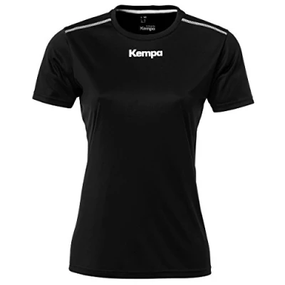 Abbildung von Uhlsport FanSport24 Kempa Handball Polyester Shirt Kurzarm Training Top Rundhals Frauen schwarz Größe M
