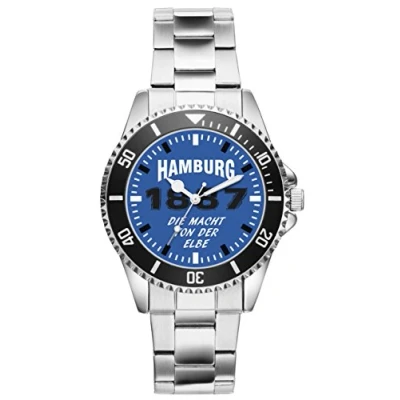 Abbildung von KIESENBERG Herrenuhr Armbanduhr Hamburg Geschenk Fan Artikel Zubehör Fanartikel Analog Quartz Uhr 6044