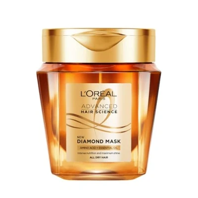 Abbildung von L&#039;Oréal Paris Nährende Diamant Maske für eine intensive Pflege bei allen Haartypen, Mit Aminosäuren und ätherischen Ölen maximalen Glanz, Advanced Hair Science, 1 x 250 ml