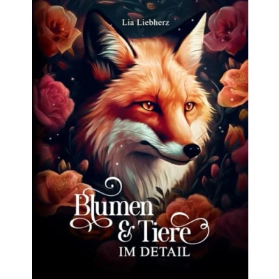 Abbildung von Blumen &amp; Tiere im Detail: Ein Malbuch für Erwachsene mit 50 detailreichen Tieren Blumenparadies