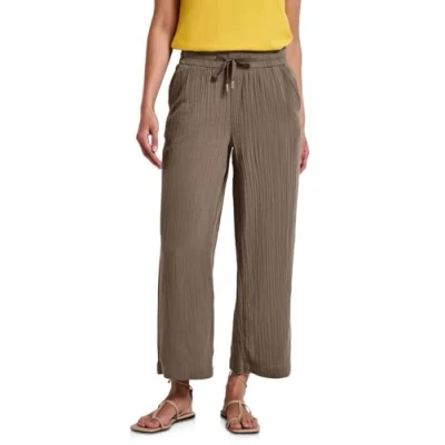 Abbildung von Street One WIDE LEG Stoffhose, Damen, Größe: 38x28, Braun