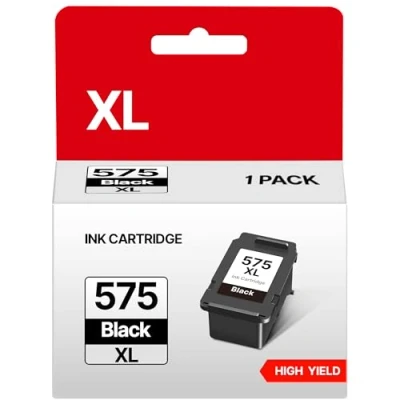 Abbildung von Druckerpatronen 575 XL PG 575XL Kompatibel für Canon Black PG575 Patronen TS3550i TR4750i TS3551i TR4751i TR4755i TR4756i TS3750i (1er Pack, Schwarz)