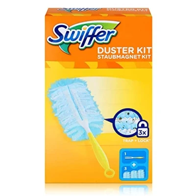 Abbildung von Swiffer Staubmagnet Kit 1 Griff Und 3 Tücher, Nimmt 3x Mehr Staub &amp; Haare Auf Schließt Diese Ein Im Vgl. Zu Herkömmlichen Staubwischmethoden