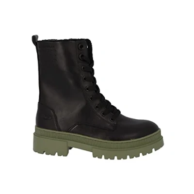 Abbildung von Tom Tailor Damen 4294909 Halblange Stiefel, Black Olive, 38 EU