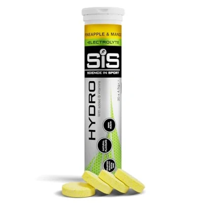 Abbildung von Science in Sport HYDRO Tabletten 20 Stk. Ananas Mango Elektrolyte Tabletten, Vegan, Brausetabletten für einen ausgeglichenen Wasser und Haushalt