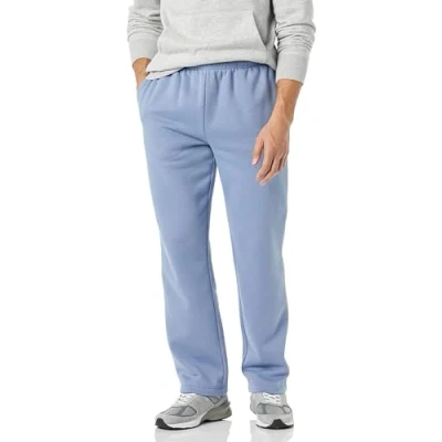 Abbildung von Amazon Essentials Herren Fleece Jogginghose mit offenem Saum (erhältlich in den Größen L und L), Jeans, M