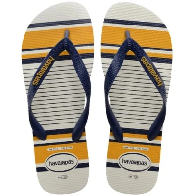 Abbildung von Havaianas Herren Top Nautical Flip Flop, Weiß, Marineblau, Senf, 37/38 EU