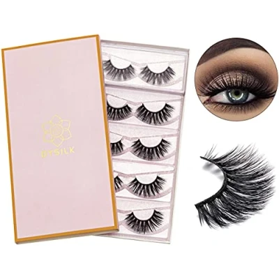 Abbildung von DYSILK Wimpern Lashes 6D 5 Paare Fake Extensions Künstliche Falsche Eyelashes Wiederverwendbar 003 15.5mm