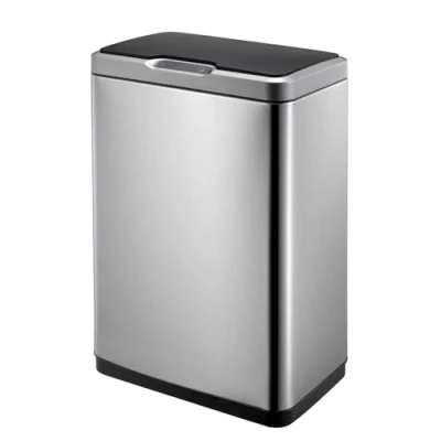 Abbildung von EKO Mirage Sensor Mülleimer 45L Edelstahl (27 x 46 65.5 cm, Bewegungssensor, Dämpfer System, Fingerabdruck frei, Abfallbeutelfixierung), silber