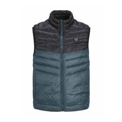 Abbildung von JACK&amp;JONES PLUS Herren JJESPRINT Bodywarmer Collar NOOS PLS Steppweste, Magical Forest/Detail:Black Blocking, 3XL