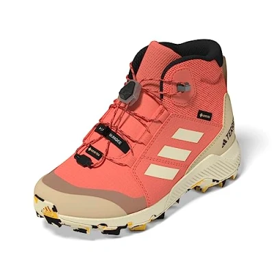 Abbildung von adidas Terrex Mid Gore TEX Hiking Shoes Wanderschuhe, Coral Fusion/Wonder White/core Black, 34 EU