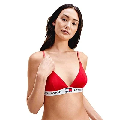 Abbildung von Tommy Hilfiger Padded BRA Triangel BH, Damen, Größe: Small, Tango red