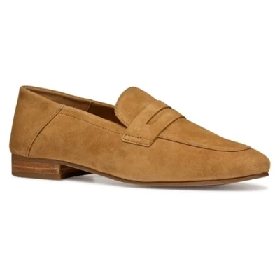 Abbildung von Geox Mantinea Slipper, Damen, Größe: 40, Cognac Veloursleder