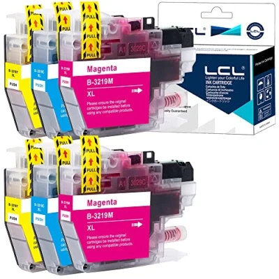 Abbildung von LCL Kompatibel Tintenpatrone LC3217 LC3219 LC 3219XL LC3219XL LC3219XLC LC3219XLM LC3219XLY (6 Stück 2Cyan 2Magenta 2Gelb) Ersatz für Brother MFC J5330DW J5335DW J5730W J5830DW