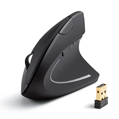 Abbildung von Anker 2.4G Wireless Maus Vertikale Ergonomische Funkmaus Vertical Kabellos für Windows,Mac OS,USB,800/1200/1600 DPI,5 Tasten(Generalüberholt)