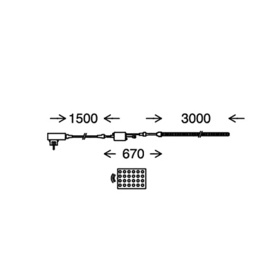 Abbildung von Briloner Leuchten 3m LED Band Außen, Strip inkl. Fernbedienung, dimmbar, Plastik, 14.4 W, Weiß, 300 x 1 0.3 cm, 2035 090
