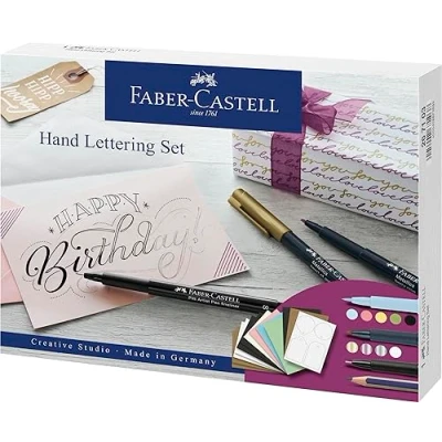 Abbildung von FABER CASTELL 267103 Tuschestift Pitt Artist Pen Hand Lettering Set, 12 teilig