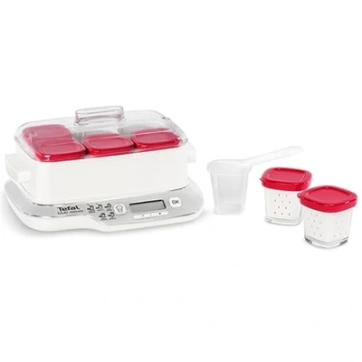 Abbildung von Tefal yg660132 Multidelices Express Joghurtbereiter, Legierter Stahl, Rot, Weiß