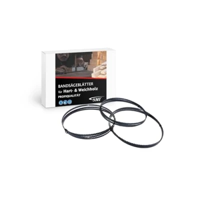 Abbildung von SMI 3er SET Holz Bandsägeblatt 1712 x 6 0,65 mm ZpZ Sägeband passend für Metabo BAS 260 Swift u. Elektra Beckum 250 G, Einhell TC SB 245