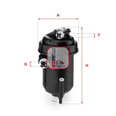 Abbildung von SOFIMA S 5143 GC Kraftstofffilter Filtereinsatz 10 FIAT: Ducato II Platform/Chassis, Van, Minibus