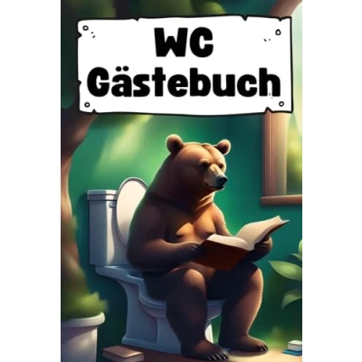 Abbildung von WC Gästebuch: Lustige Fragen, kuriose Fakten: Klo Gästebuch bringt Spaß ins WC! Entdecke die witzige Seite der Toilette