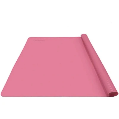 Abbildung von LongGFITE 60x50cm Extra Groß Silikon Backmatte, Mehrzweck Antihaftbeschichtung, hitzebeständig, rutschfest,(XL PINK)