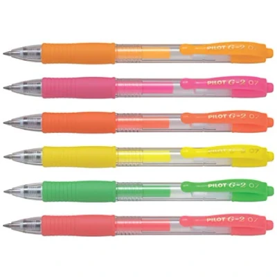Abbildung von Pilot G2, Gelschreiber 0,4mm (Neon, 6er Set)