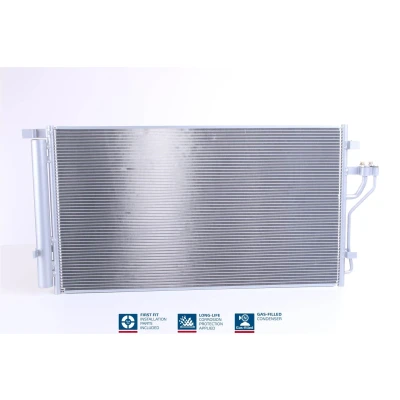 Abbildung von NISSENS 940351 Klimakondensator mit Trockner Aluminium 692 R 134a KIA: Sportage III, HYUNDAI: ix35