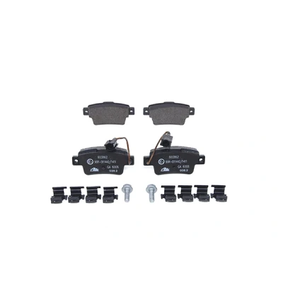 Abbildung von ATE 13.0460 3862.2 Bremsbelagsatz inkl. Verschleißwarnkontakt mit Bremssattelschrauben Zubehör FIAT: Punto Evo Hatchback, Grande Hatchback