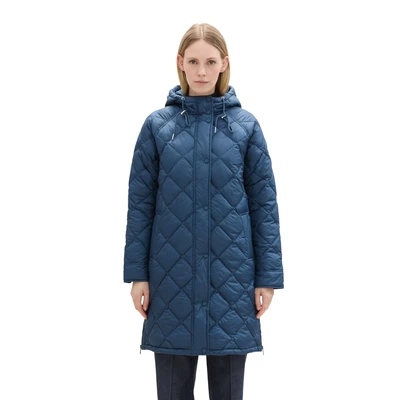 Abbildung von TOM TAILOR Damen 1041488 Lightweight Steppmantel, 26779 Nighttime Blue, XL