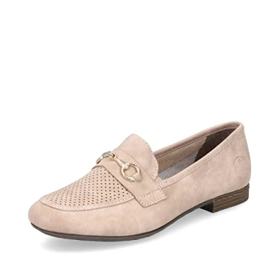 Abbildung von Rieker Slipper, Damen, Größe: 38, Rosa Hochwertiges lederimitat