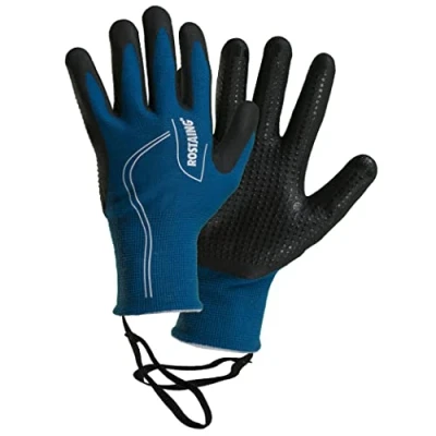 Abbildung von ROSTAING Handschuhe CANADA Ein Paar taktile Arbeitshandschuhe für Präzisionsarbeiten in kühlen Umgebungen abrasive Arbeiten und Materialhandhabung Dünne, warme Blau