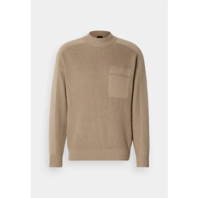 Abbildung von BOSS Andern Strickpullover, Herren, Größe: Large, Open green