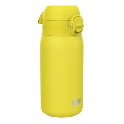 Abbildung von Ion8 Isolierte Edelstahl Trinkflasche, 320 ml, Auslaufsicher, Einhandöffnung, Sichere Verriegelung, Spülmaschinenfest, Klappdeckel, Tragegriff, Leicht zu Reinigen, Langlebig &amp; Kratzfest, Gelb