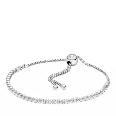Abbildung von PANDORA Armband &quot;Funkelndes Band&quot; Silber Zirkonia 599375C01 23 cm