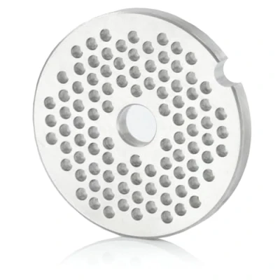 Abbildung von Mahlzeit Lochscheibe ø 3 mm für Profi Fleischwolf elektrisch 5 cm Ersatzzubehör, Edelstahl Platten Messer, Lochscheibenersatz, Aufsatz professionell