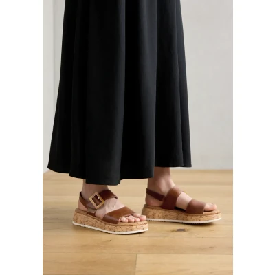 Abbildung von Gabor Comfort Plateausandalette, Damen, Größe: 40.5, Camel Schuhe
