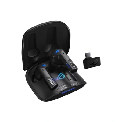 Abbildung von ASUS ROG Cetra True Wireless SpeedNova Black RGB In Ear Gaming Kopfhörer (ROG Technologie, AI Mikrofon, Geräuschunterdrückung (ANC), 46 Std. Akkulaufzeit, kabelloses Laden, schwarz)