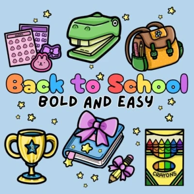 Abbildung von Back to School: Bold and Easy Coloring Book for Adults or Kids (Bold Books)
