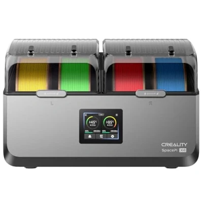 Abbildung von Creality 4 Spulen Filament Trockner Box, Space Pi X4 Trockner, Zwei unabhängige Heizelemente bis zu 85 C, 360 200 W PTC Schnelltrocknung, für PLA, PETG, ABS, TPU, 1,75 mm/2,85 mm Rollen