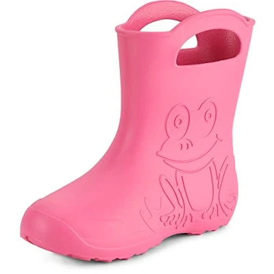 Abbildung von Ladeheid Eva Gummistiefel Damen federleichte wasserdichte Damenschuhe Regenschuhe LA CA 09 (Rosa, 38/39 EU)