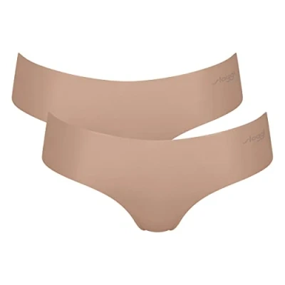 Abbildung von sloggi Damen Zero Microfibre 2.0 Hipster 2p Underwear, Cameo Brown, M EU